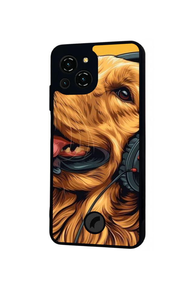 Reeder S23 Pro Max Uyumlu Golden Kopek Tasarımlı Glossy Premium Kılıf