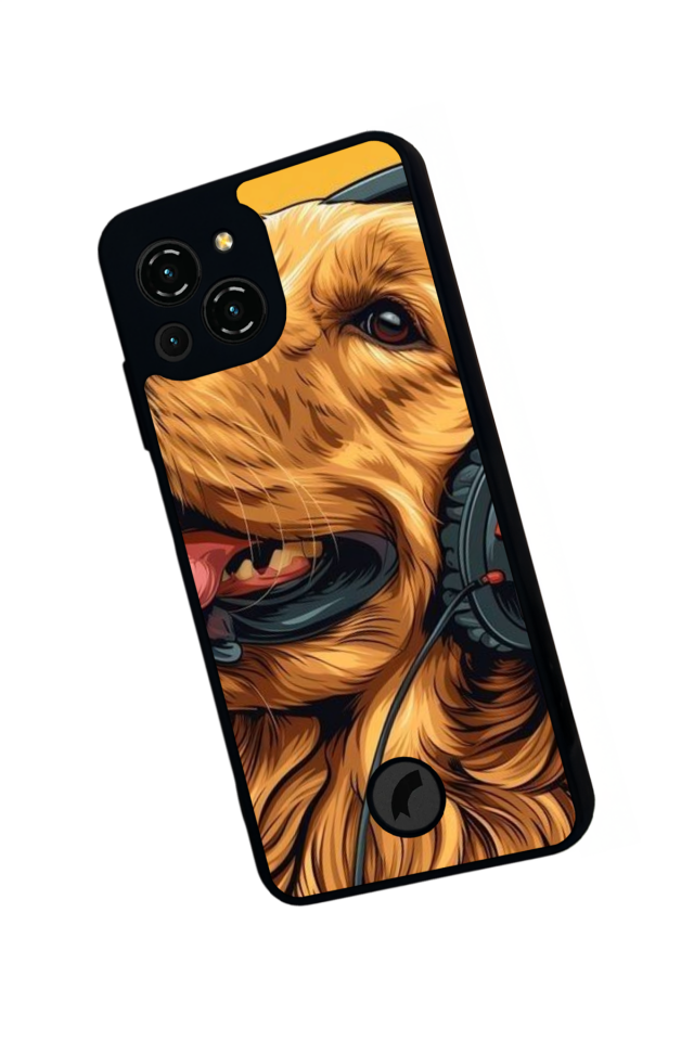 Reeder S23 Pro Max Uyumlu Golden Kopek Tasarımlı Glossy Premium Kılıf