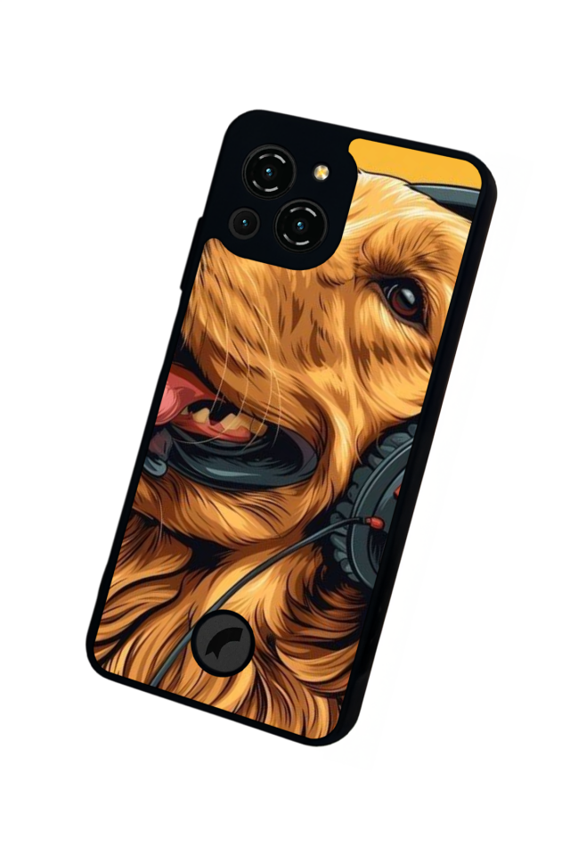 Reeder S23 Pro Max Uyumlu Golden Kopek Tasarımlı Glossy Premium Kılıf