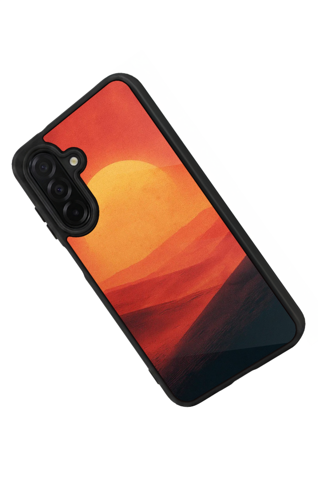 Samsung Galaxy A56 Uyumlu Güneş Tasarımlı Glossy Premium Kılıf