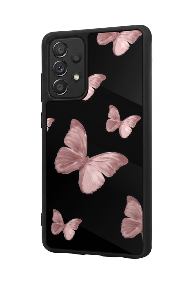 Samsung Galaxy A72 Uyumlu Kelebek Tasarımlı Glossy Premium Kılıf