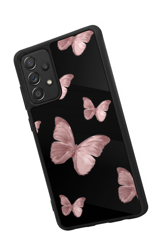 Samsung Galaxy A72 Uyumlu Kelebek Tasarımlı Glossy Premium Kılıf