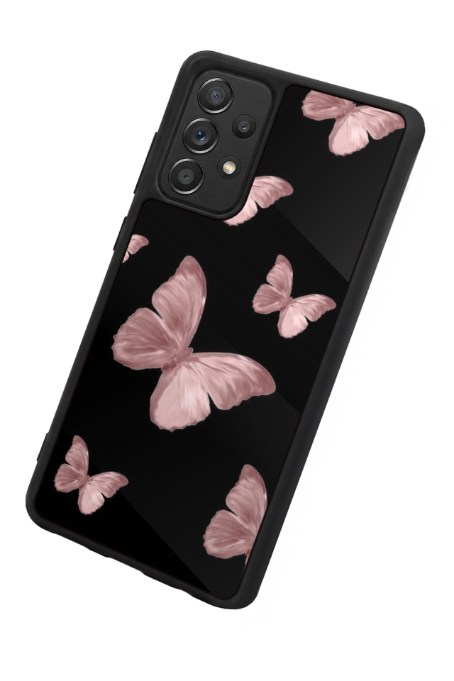 Samsung Galaxy A72 Uyumlu Kelebek Tasarımlı Glossy Premium Kılıf