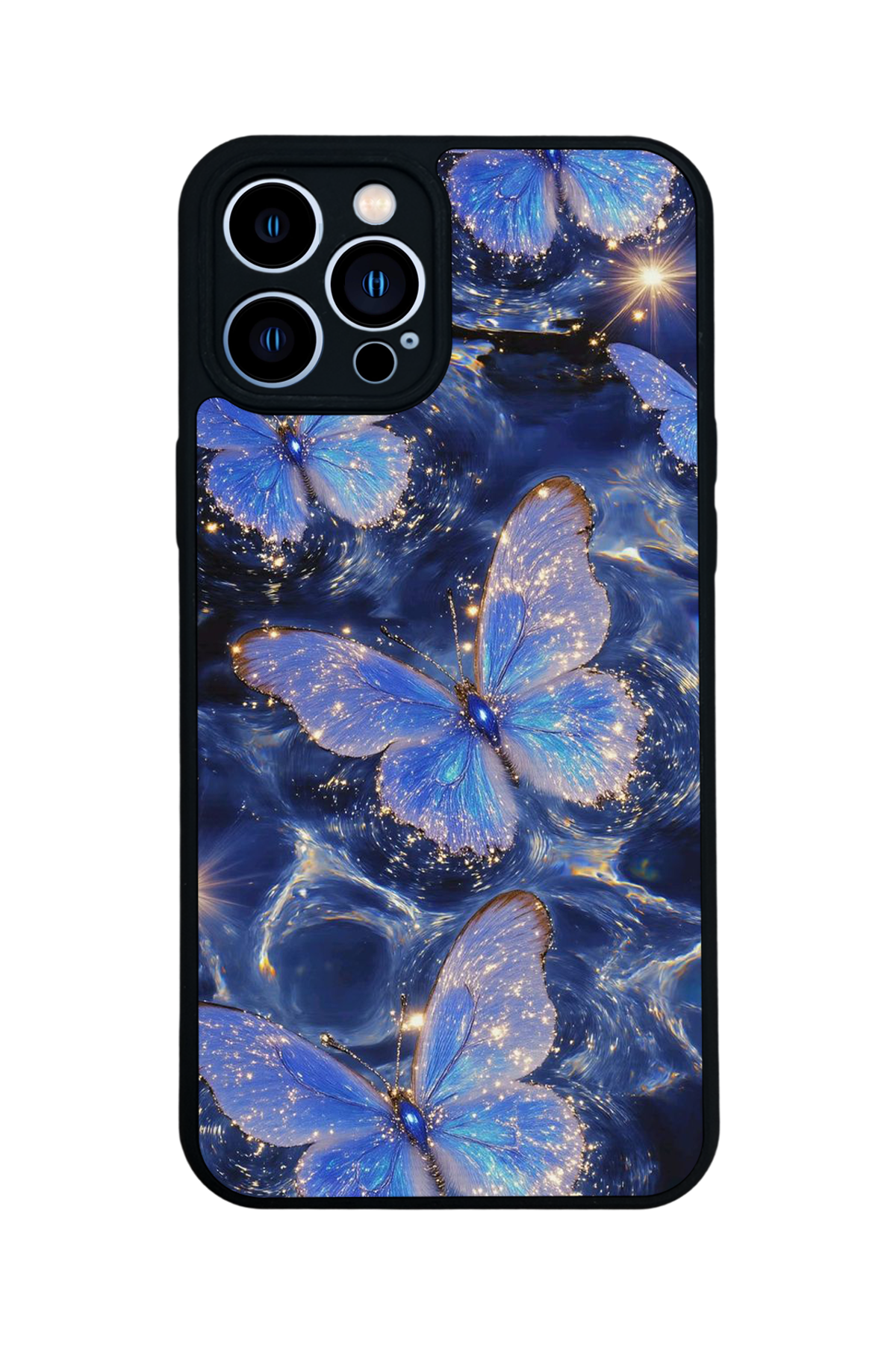 iPhone 12 Pro Max Uyumlu Kelebek Tasarımlı Glossy Premium Kılıf
