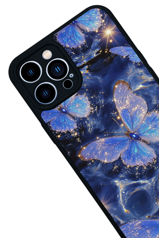 iPhone 12 Pro Max Uyumlu Kelebek Tasarımlı Glossy Premium Kılıf