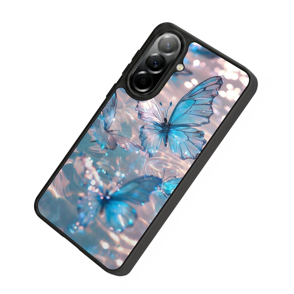 Samsung Galaxy A57 Uyumlu Kelebek Tasarımlı Glossy Premium Kılıf