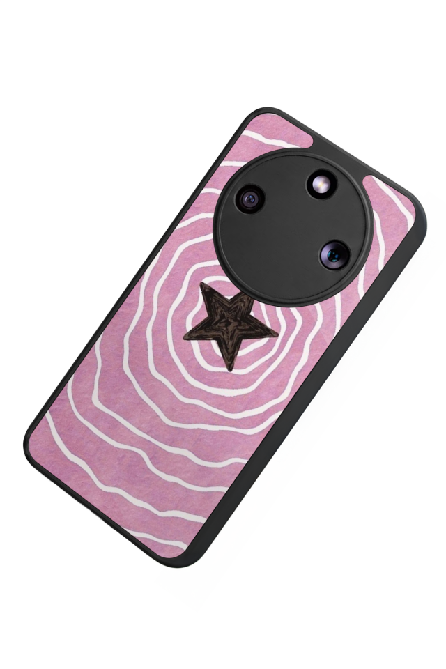 Honor Magic 8 Lite Uyumlu Retro Yildizlar Tasarımlı Glossy Premium Kılıf