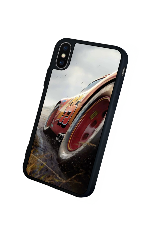 iPhone XS Max Uyumlu Şimsek McQueen Tasarımlı Glossy Premium Kılıf