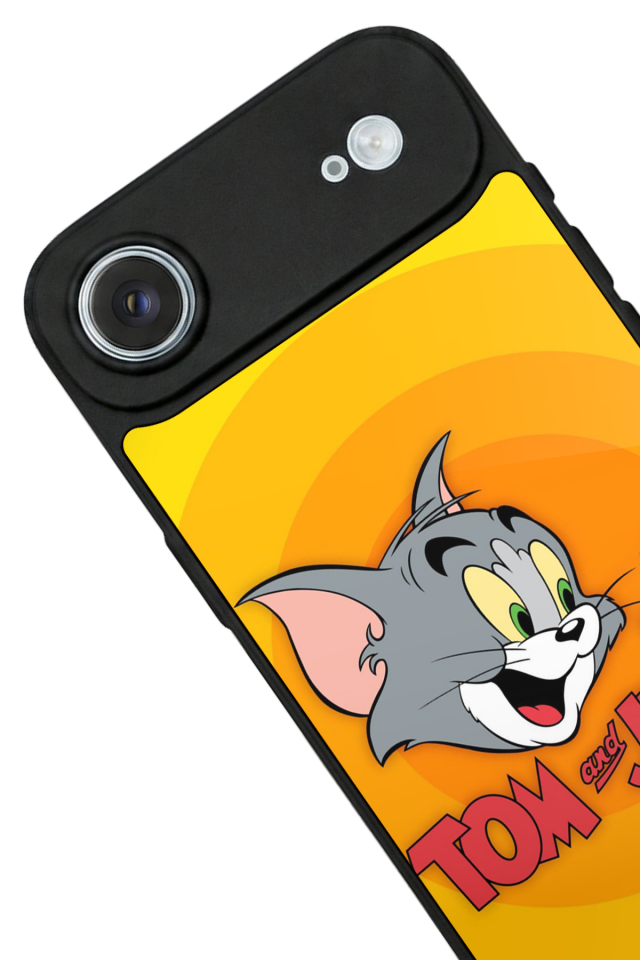 iPhone 17 Air Uyumlu Tom And Jerry Tasarımlı Glossy Premium Kılıf