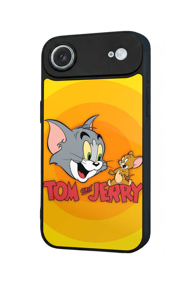 iPhone 17 Air Uyumlu Tom And Jerry Tasarımlı Glossy Premium Kılıf