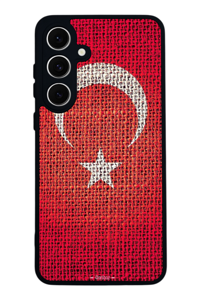 Samsung Galaxy S24 FE Uyumlu Türk Bayragi Tasarımlı Glossy Premium Kılıf