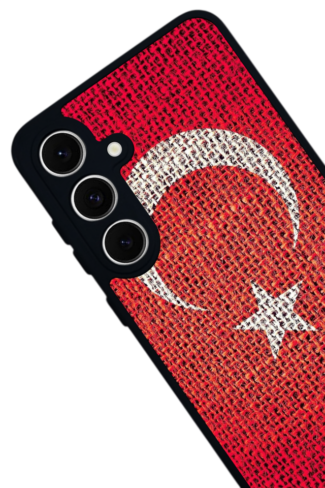 Samsung Galaxy S24 FE Uyumlu Türk Bayragi Tasarımlı Glossy Premium Kılıf