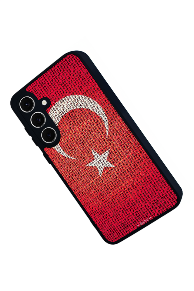 Samsung Galaxy S24 FE Uyumlu Türk Bayragi Tasarımlı Glossy Premium Kılıf
