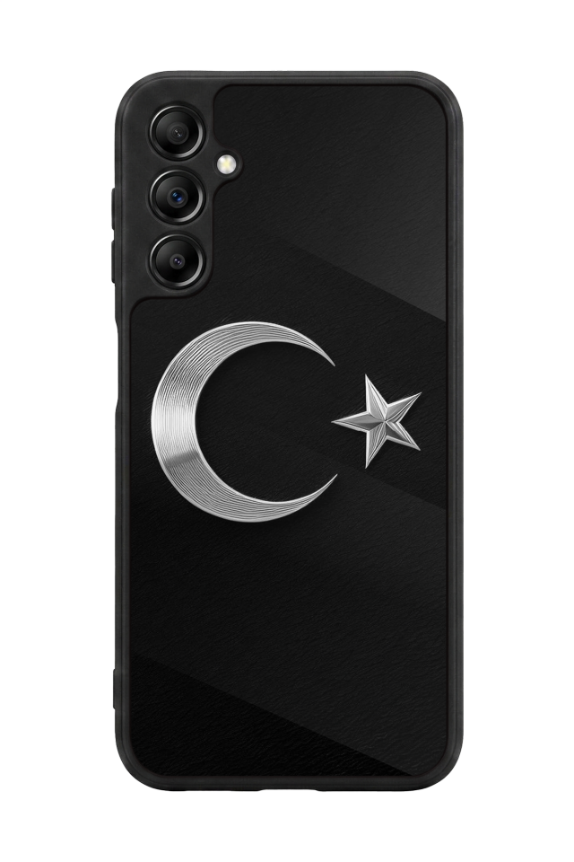 Samsung Galaxy A14 Uyumlu Türk Bayragi Tasarımlı Glossy Premium Kılıf