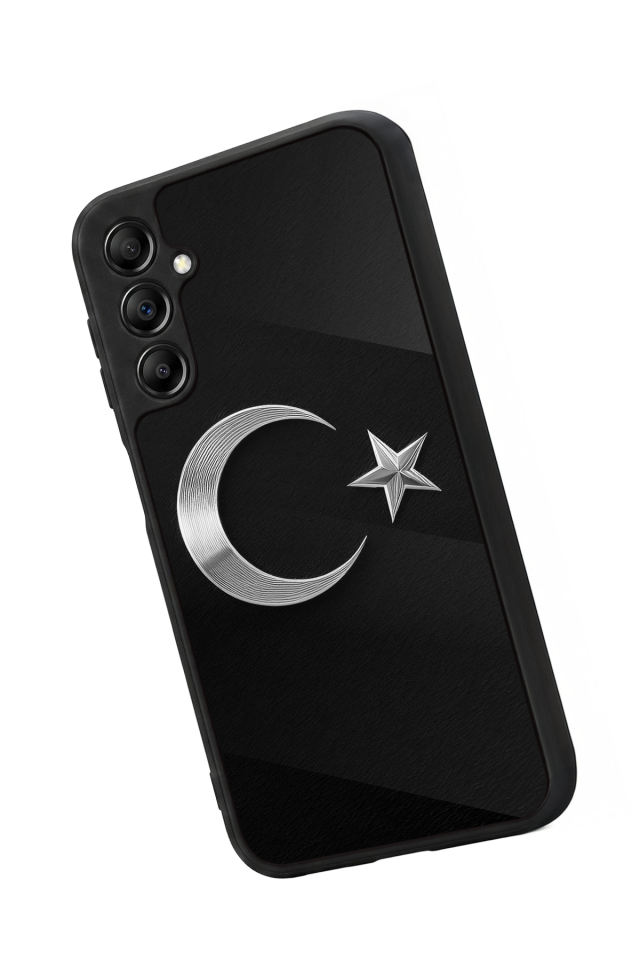 Samsung Galaxy A14 Uyumlu Türk Bayragi Tasarımlı Glossy Premium Kılıf