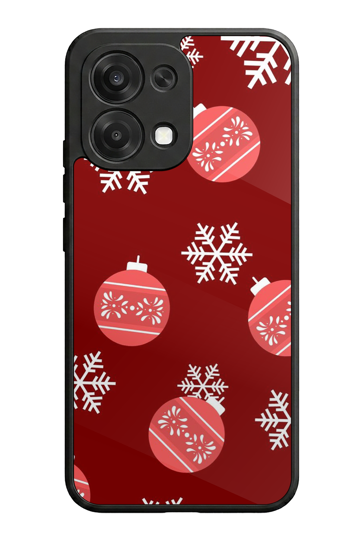 Oppo A6 Pro Uyumlu Yilbasi Christmas Tasarımlı Glossy Premium Kılıf