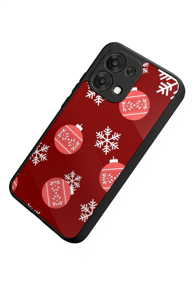 Oppo A6 Pro Uyumlu Yilbasi Christmas Tasarımlı Glossy Premium Kılıf