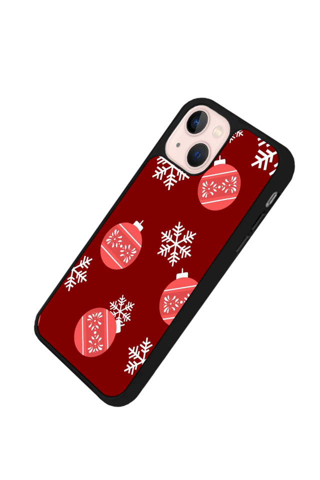 iPhone 13 Mini Uyumlu Yilbasi Christmas Tasarımlı Glossy Premium Kılıf