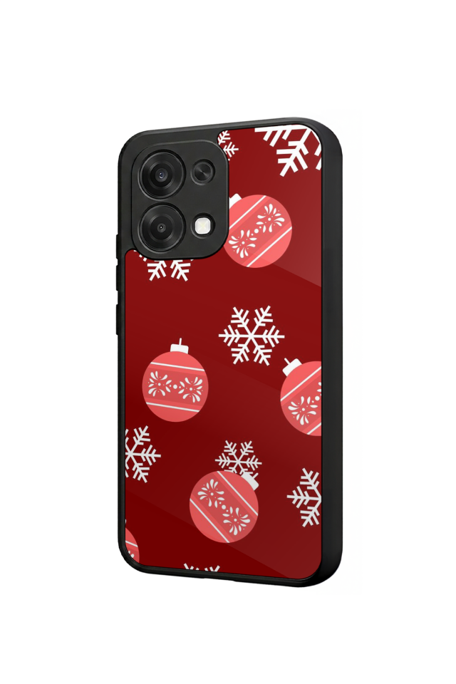 Oppo A6 Pro Uyumlu Yilbasi Christmas Tasarımlı Glossy Premium Kılıf