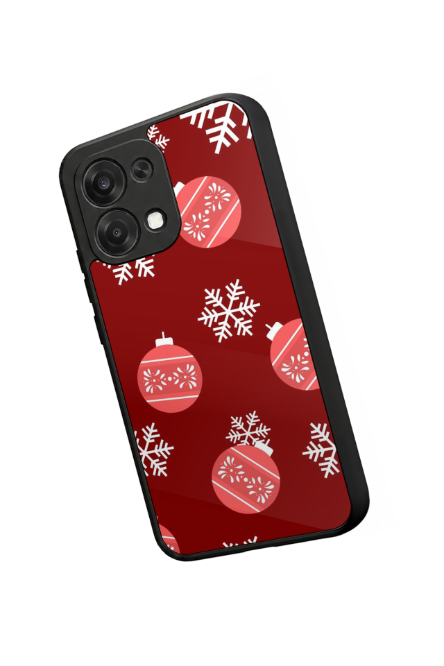 Oppo A6 Pro Uyumlu Yilbasi Christmas Tasarımlı Glossy Premium Kılıf
