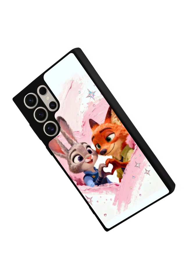 Samsung Galaxy S24 Ultra Uyumlu Zootropolis Tasarımlı Glossy Premium Kılıf