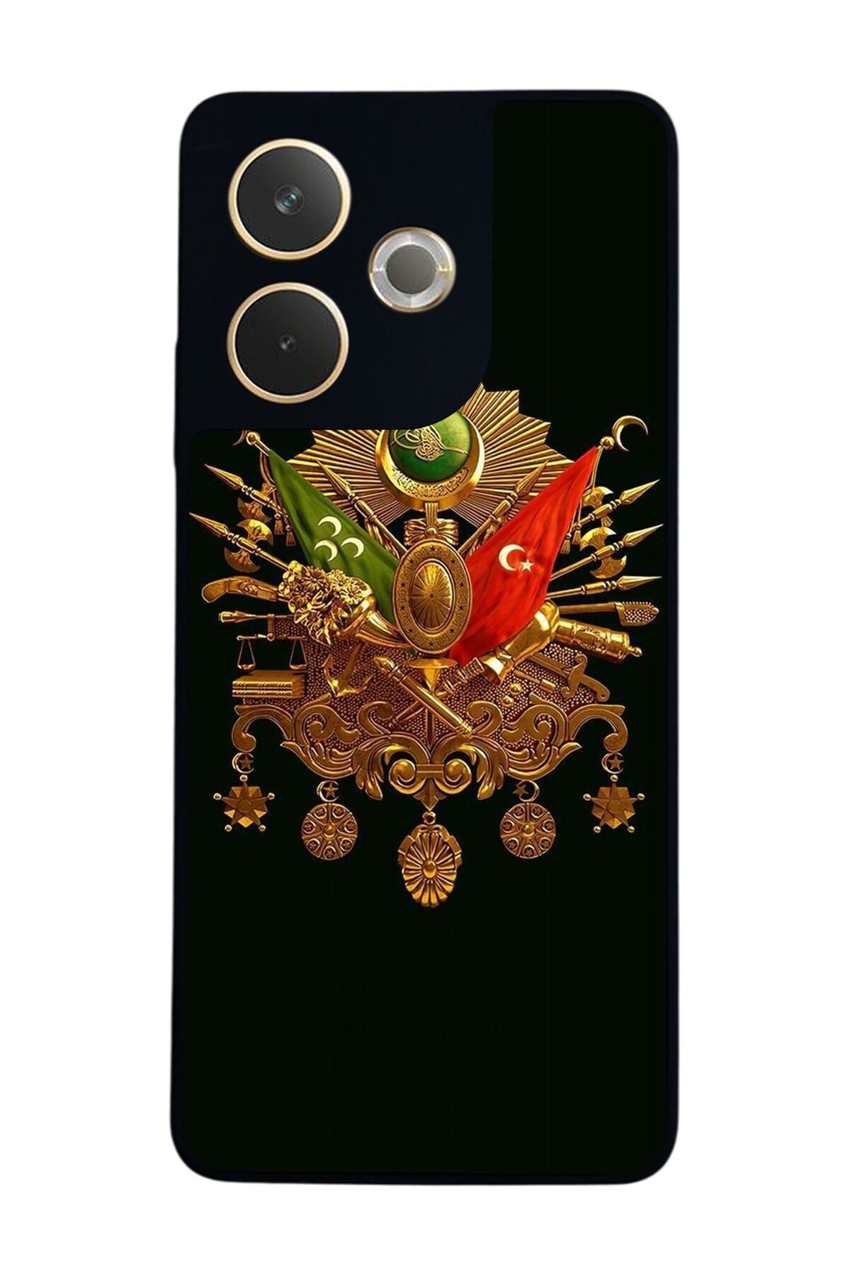 Oppo A5 Pro Uyumlu Osmanli Tugrasi Tasarımlı Glossy Premium Kılıf