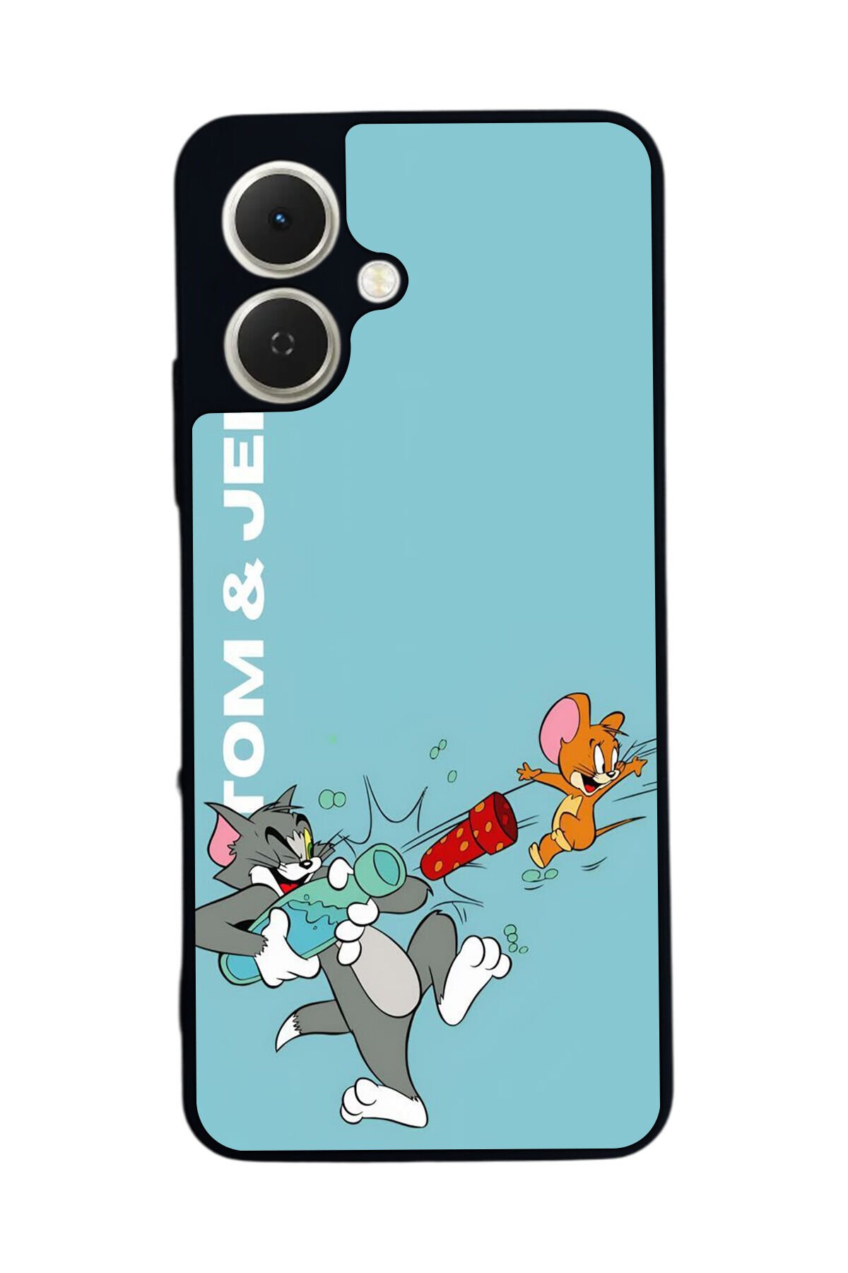 Tecno Spark GO 2 Uyumlu Tom And Jerry Tasarımlı Glossy Premium Kılıf