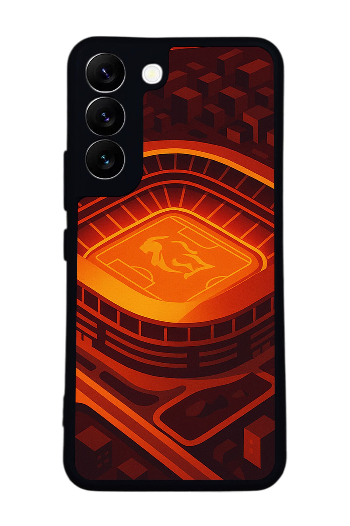 Samsung Galaxy S22 Uyumlu Aslan Tasarımlı Glossy Premium Kılıf