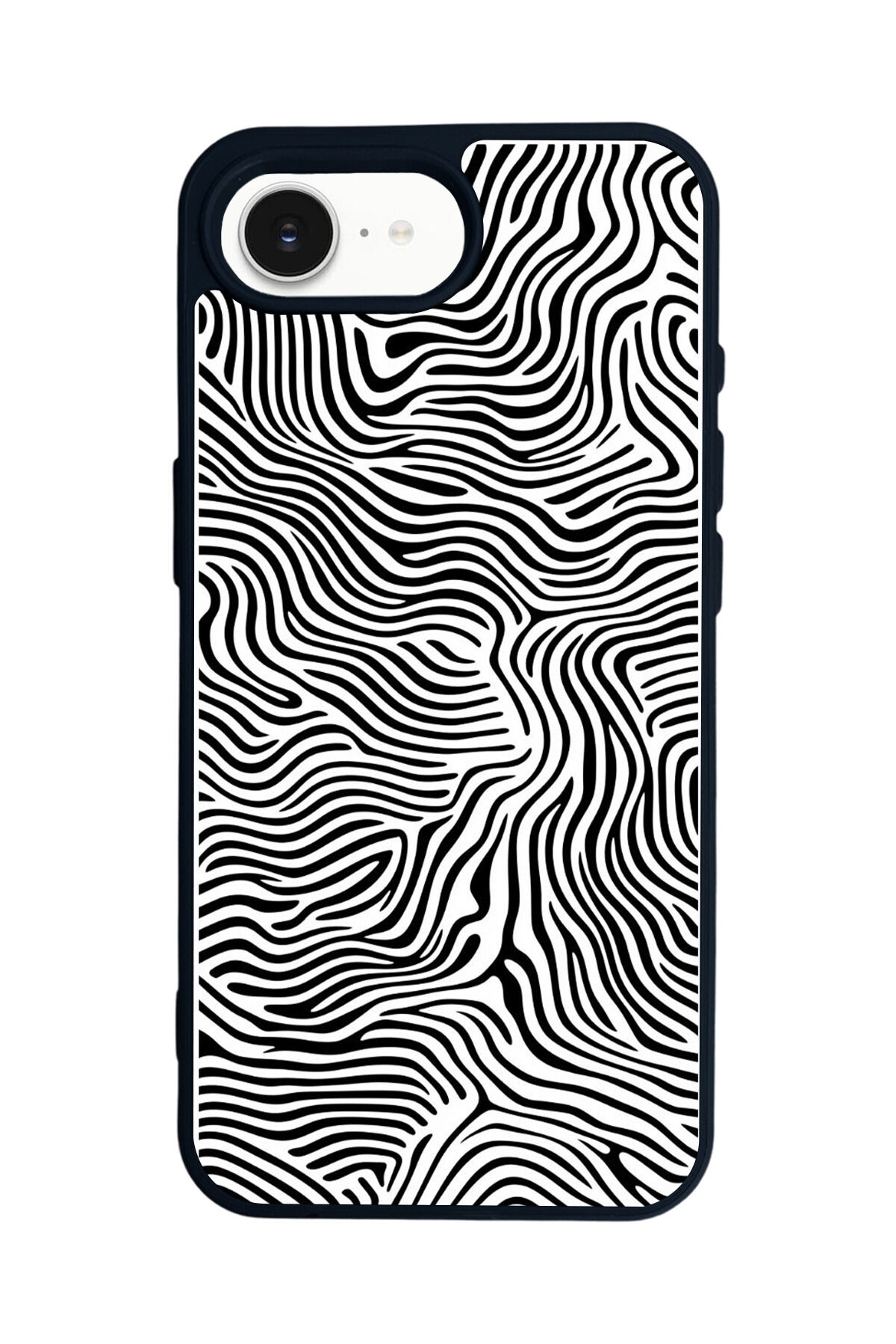 iPhone 16E Uyumlu Çizgi Sanatı Tasarımlı Glossy Premium Kılıf