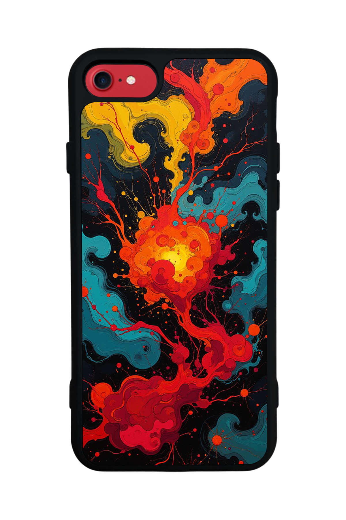 iPhone 8 Uyumlu Abstract Tasarımlı Glossy Premium Kılıf