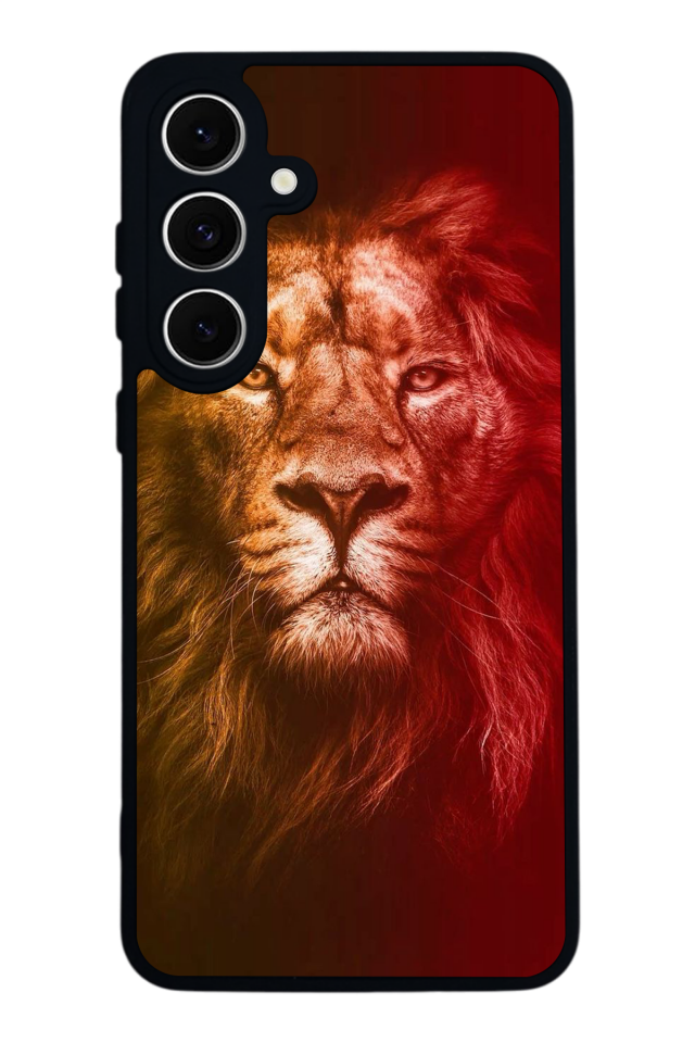 Samsung Galaxy A16 Uyumlu Aslan Tasarımlı Glossy Premium Kılıf