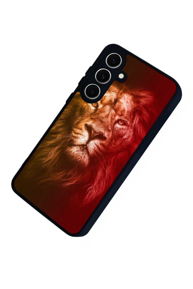 Samsung Galaxy A16 Uyumlu Aslan Tasarımlı Glossy Premium Kılıf