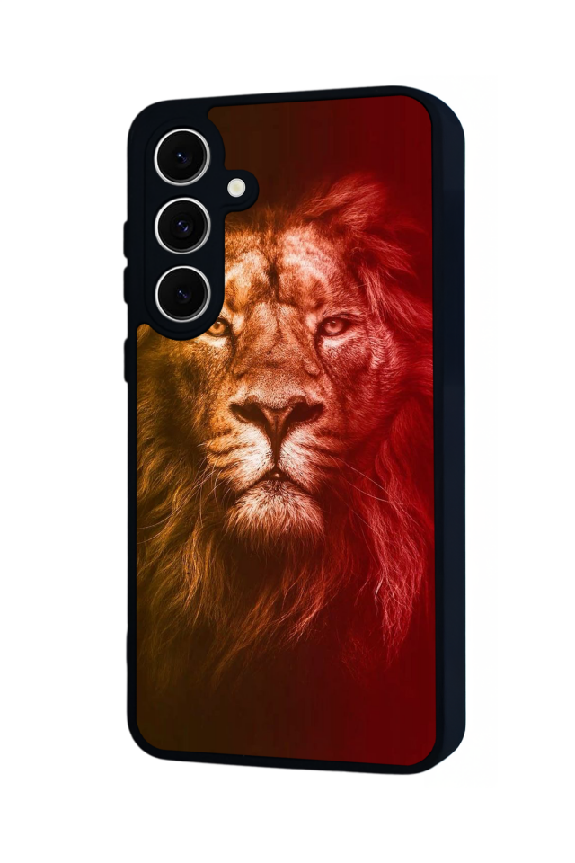 Samsung Galaxy A16 Uyumlu Aslan Tasarımlı Glossy Premium Kılıf