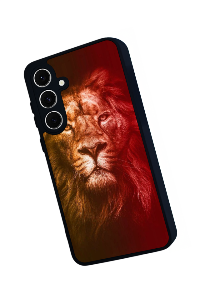 Samsung Galaxy A16 Uyumlu Aslan Tasarımlı Glossy Premium Kılıf