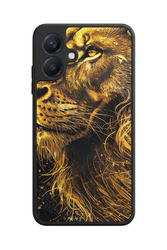 Samsung Galaxy A07 Uyumlu Aslan Tasarımlı Glossy Premium Kılıf