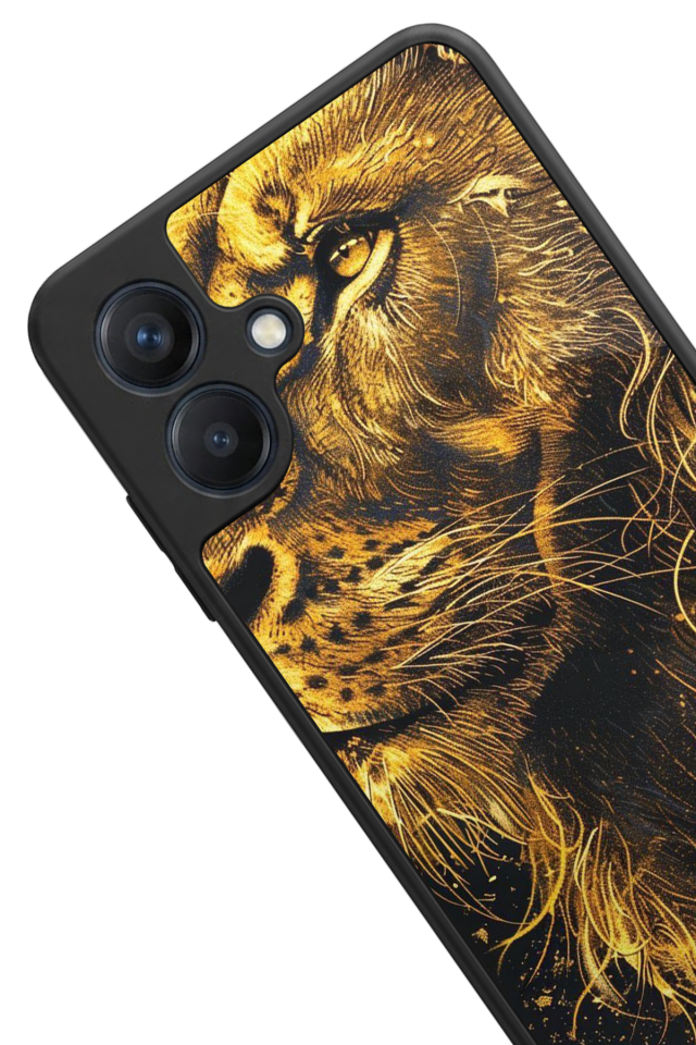 Samsung Galaxy A07 Uyumlu Aslan Tasarımlı Glossy Premium Kılıf