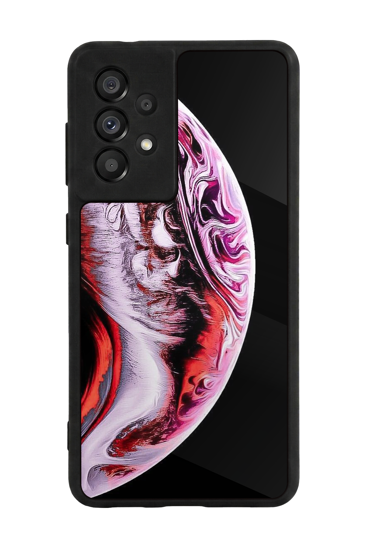 Samsung Galaxy A73 Uyumlu Ay Tasarımlı Glossy Premium Kılıf