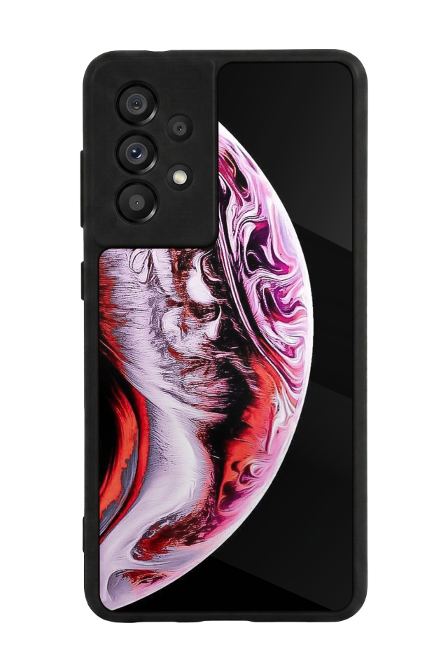 Samsung Galaxy A73 Uyumlu Ay Tasarımlı Glossy Premium Kılıf