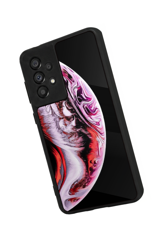Samsung Galaxy A73 Uyumlu Ay Tasarımlı Glossy Premium Kılıf