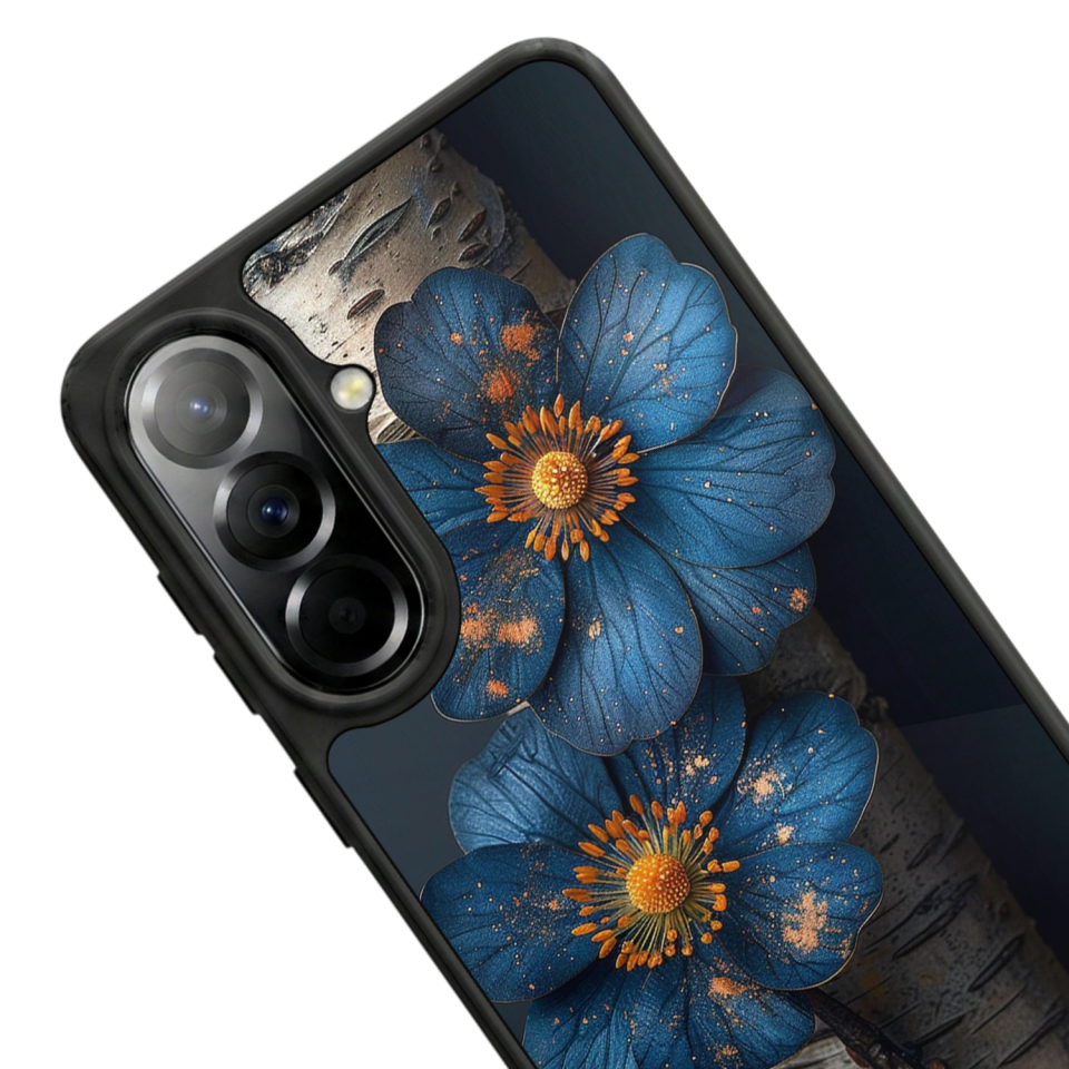 Samsung Galaxy A37 Uyumlu Cicek Tasarımlı Glossy Premium Kılıf