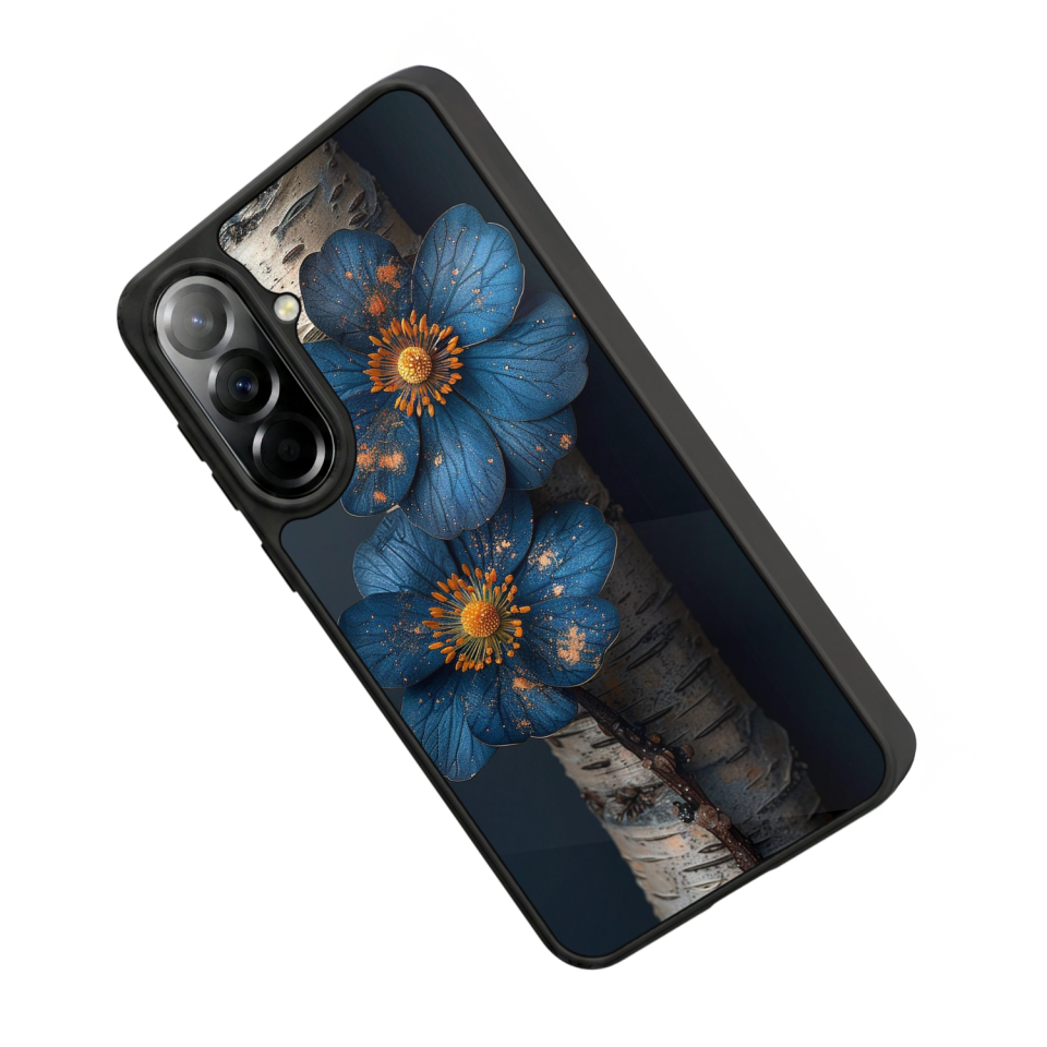 Samsung Galaxy A37 Uyumlu Cicek Tasarımlı Glossy Premium Kılıf