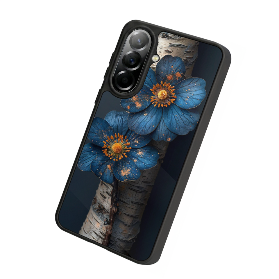 Samsung Galaxy A37 Uyumlu Cicek Tasarımlı Glossy Premium Kılıf