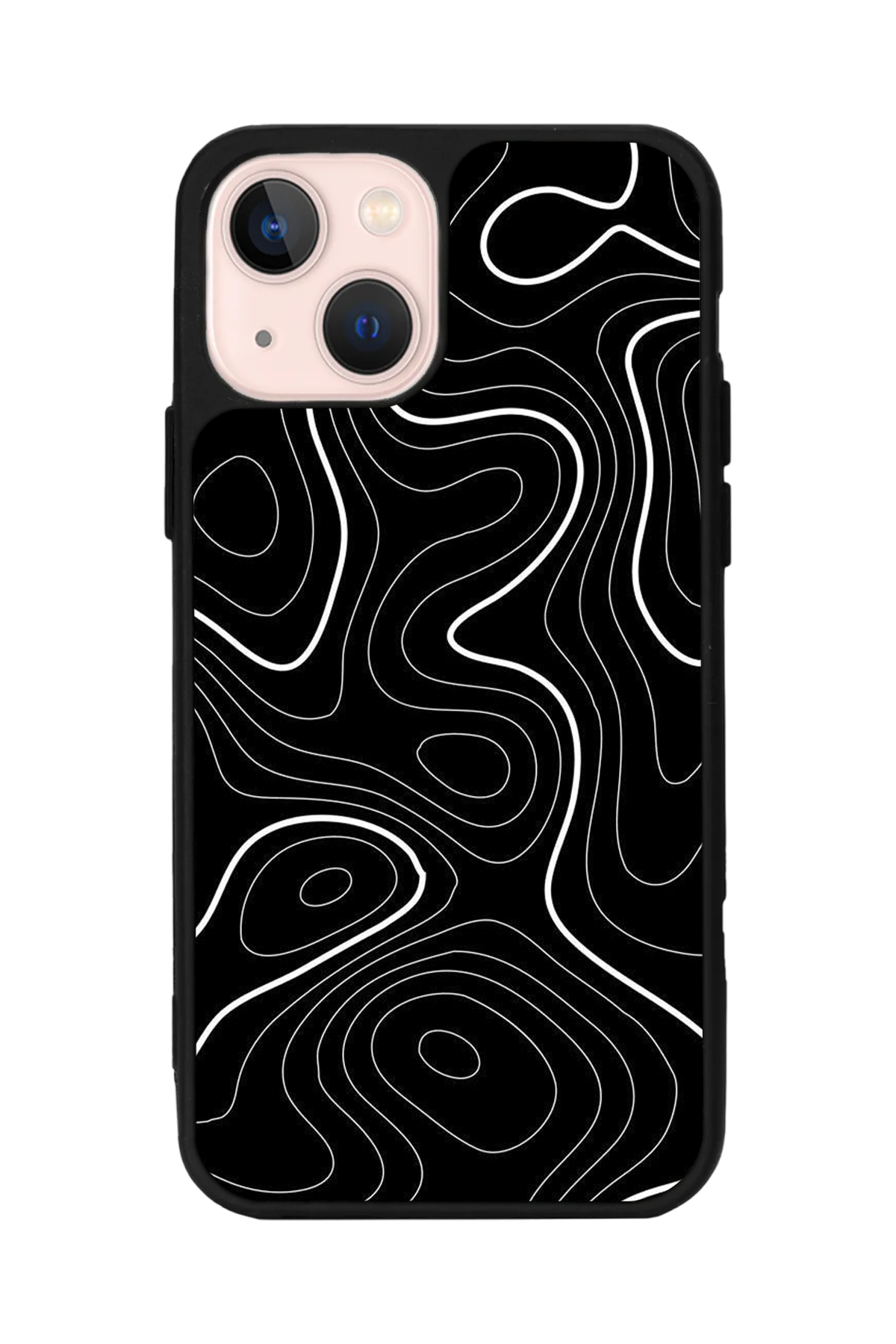 iPhone 15 Uyumlu Çizgi Sanatı Tasarımlı Glossy Premium Kılıf