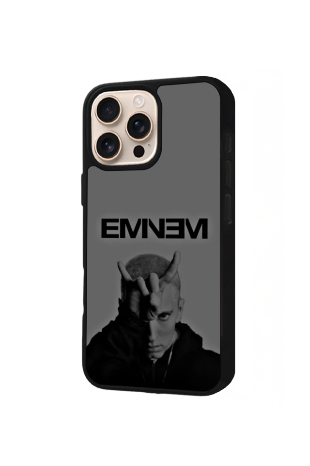 iPhone 16 Pro Max Uyumlu Eminem Tasarımlı Glossy Premium Kılıf