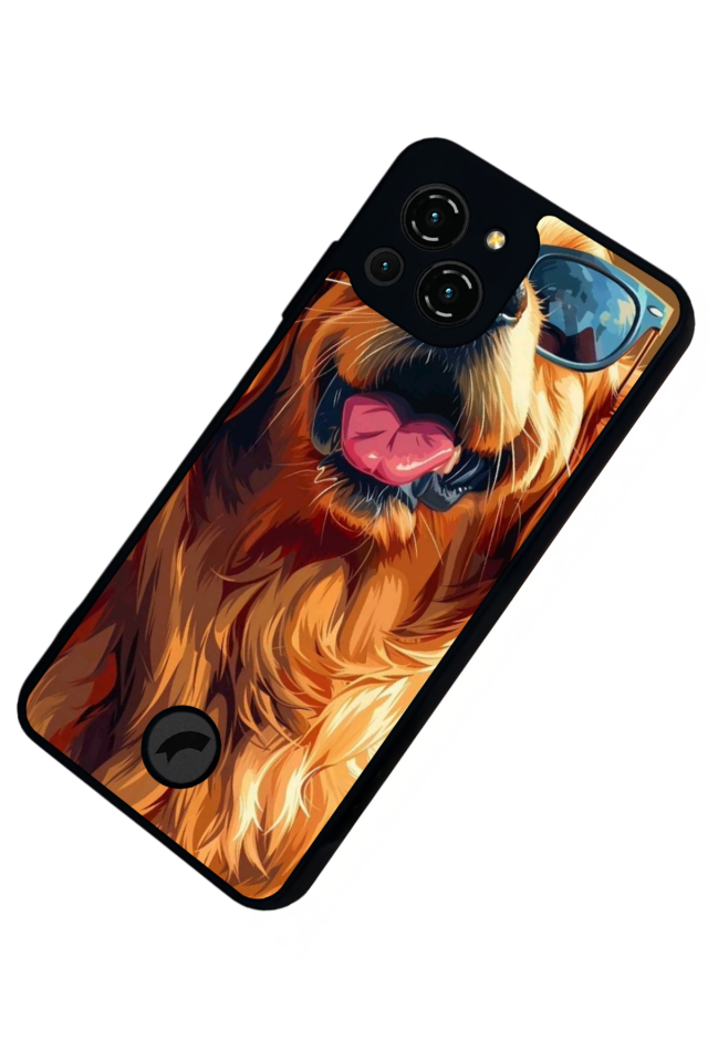 Reeder S23 Pro Max Uyumlu Golden Kopek Tasarımlı Glossy Premium Kılıf