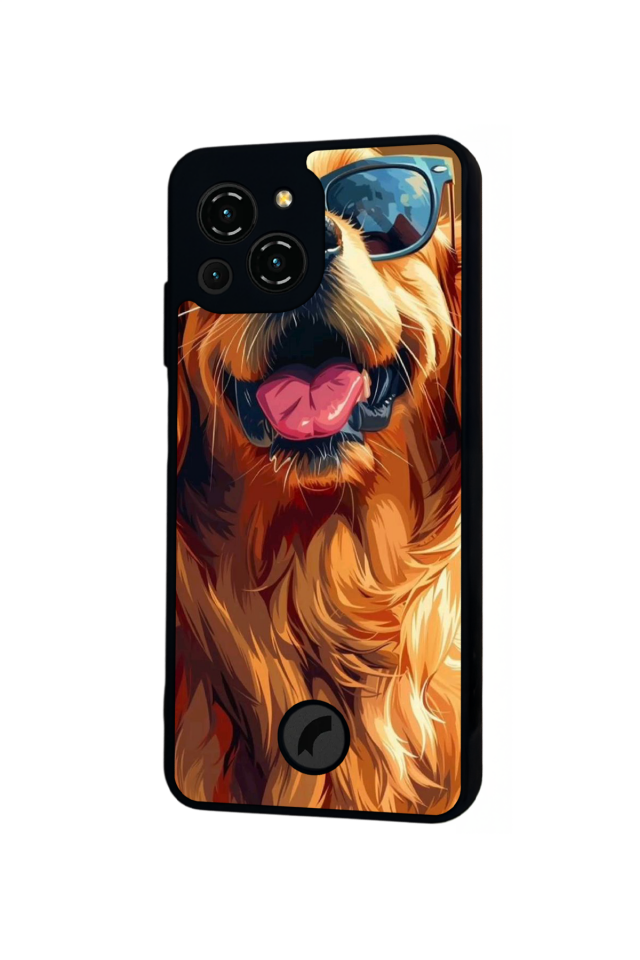 Reeder S23 Pro Max Uyumlu Golden Kopek Tasarımlı Glossy Premium Kılıf