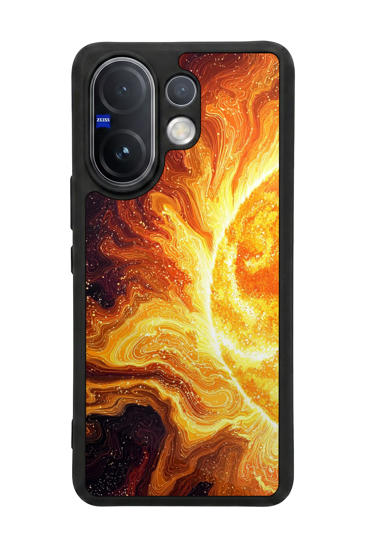 Vivo V60 Uyumlu Güneş Tasarımlı Glossy Premium Kılıf
