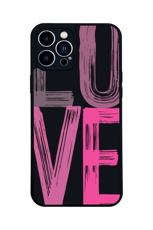 iPhone 13 Pro Max Uyumlu Love Tasarımlı Glossy Premium Kılıf