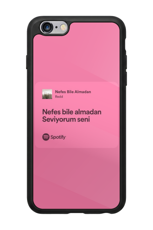 iPhone 6s Plus Uyumlu Sarki Sozleri Tasarımlı Glossy Premium Kılıf