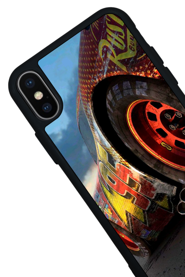 iPhone XS Max Uyumlu Şimsek McQueen Tasarımlı Glossy Premium Kılıf